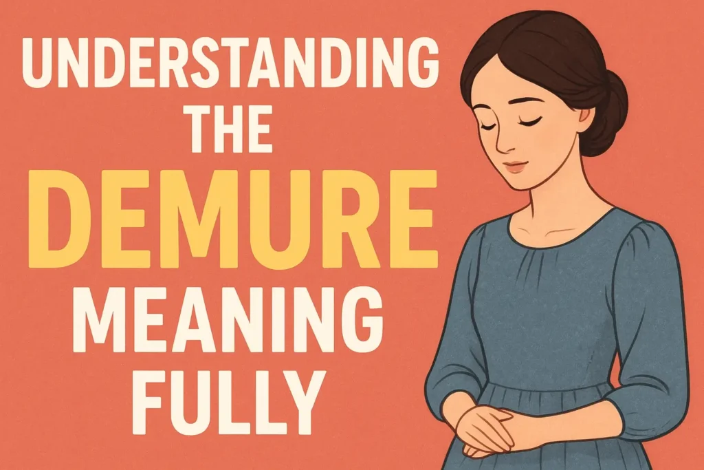 Demure Meaning