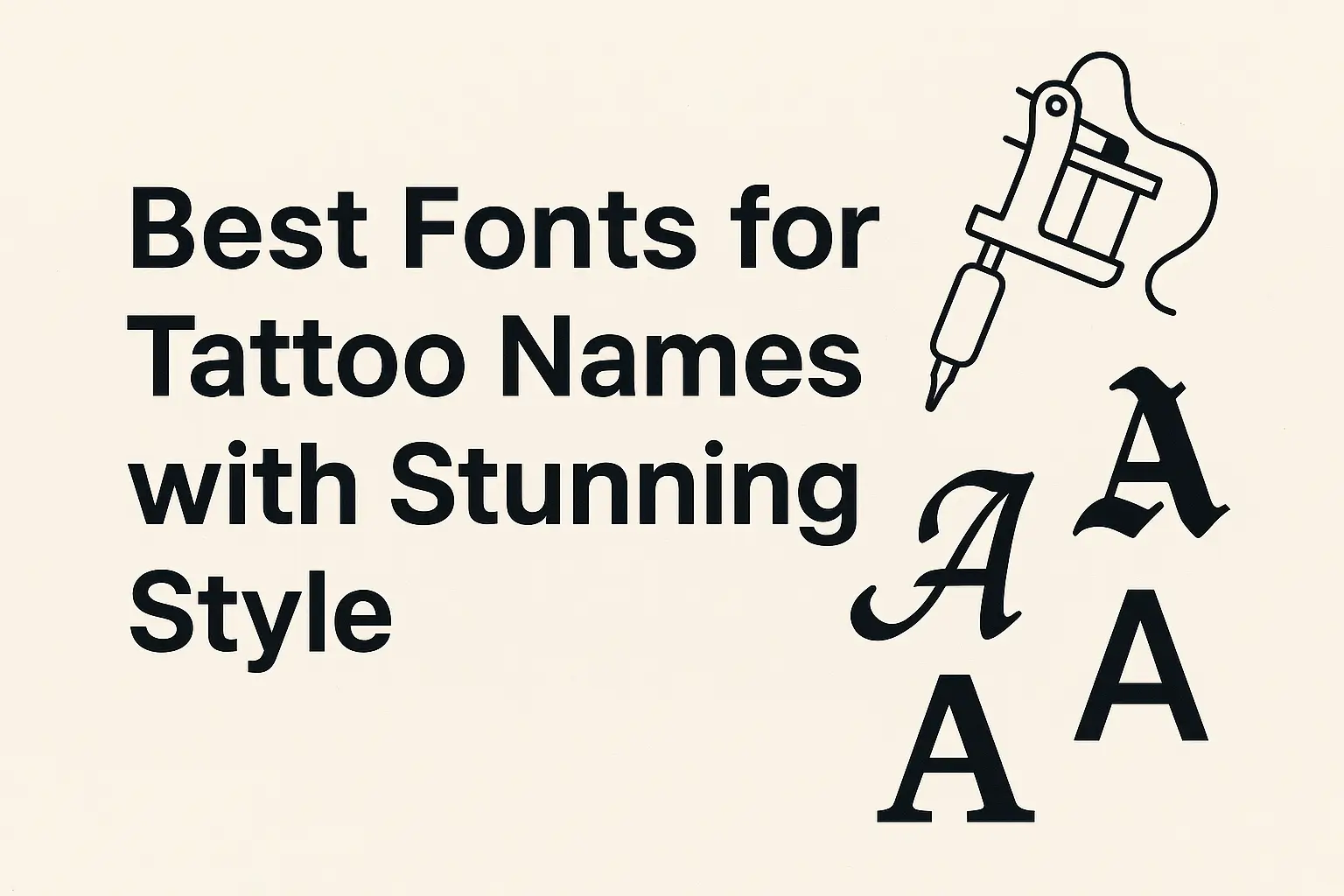 Fonts for Tattoo Names
