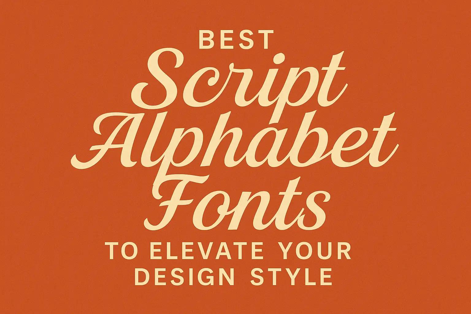 Script Alphabet Fonts