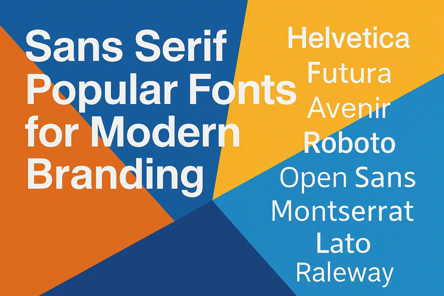 Sans Serif Popular Fonts