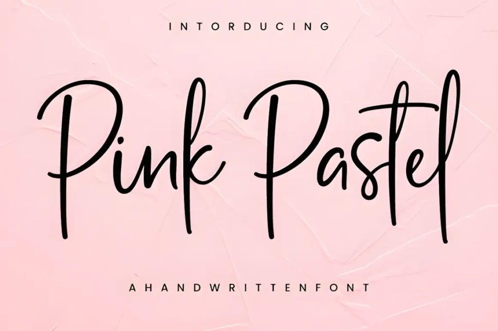 Pink Pastel Fonts